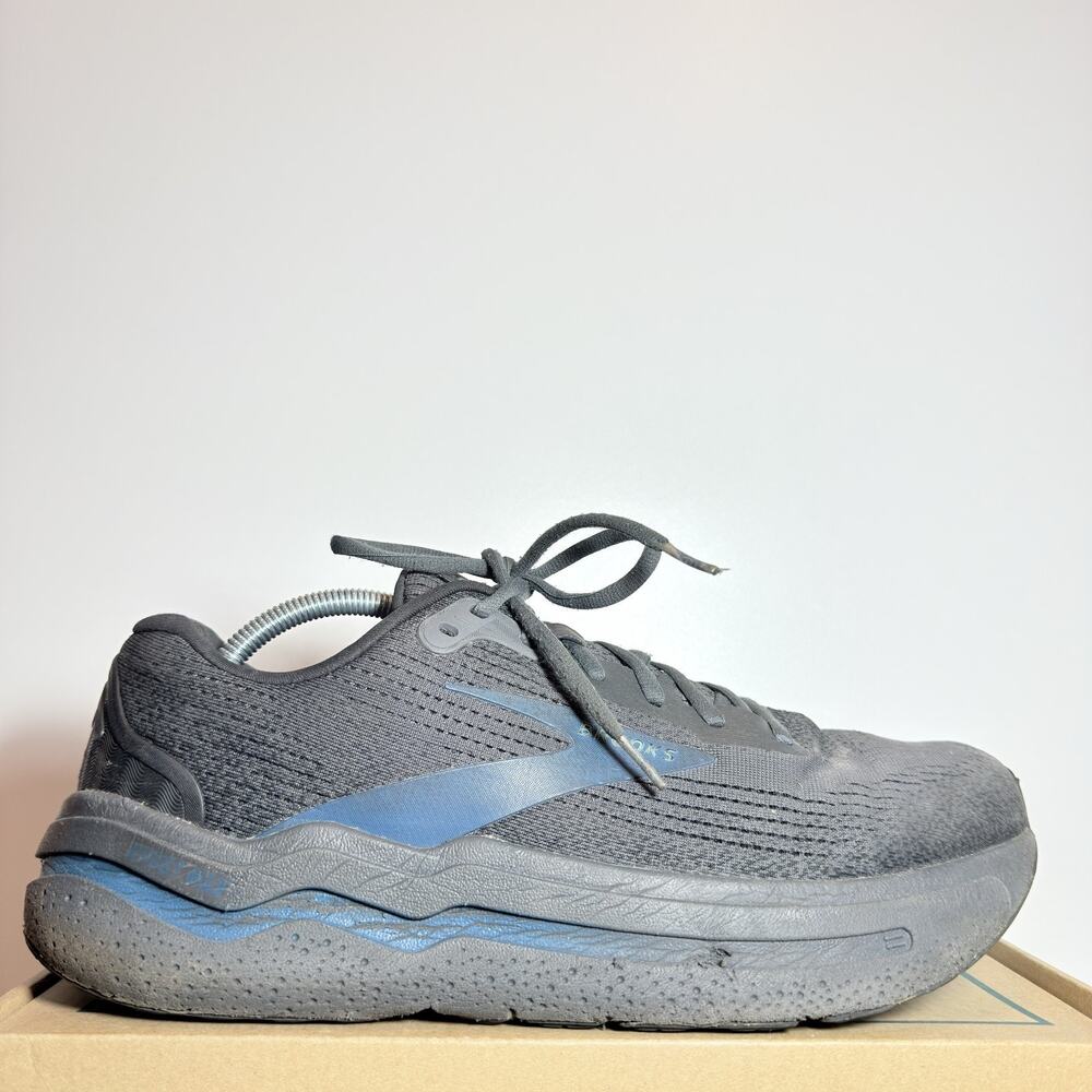 Brooks Glycerin 22 Men Running Shoes Size 12 Black Blue Max Cushion Athletic